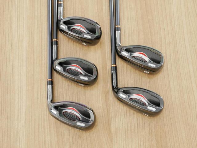 Iron set : Maruman : ชุดเหล็กกระเทย Maruman Shuttle i3000x มีเหล็ก 7-10,Pw (5 ชิ้น เทียบเท่า 6-Pw) ก้านกราไฟต์ Flex R2