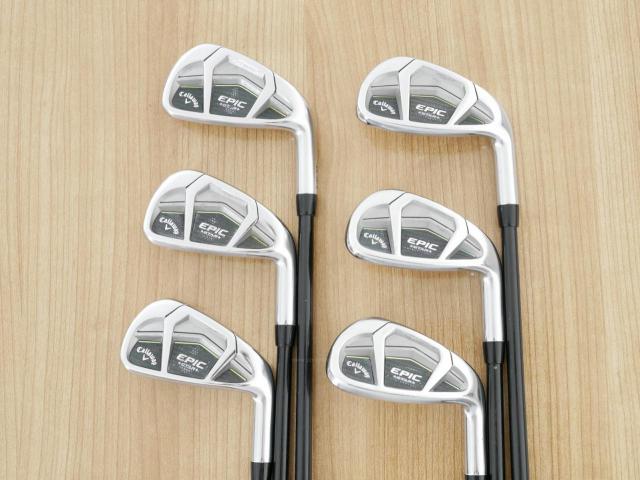 Iron set : Callaway : ชุดเหล็ก Callaway EPIC Star (ปี 2018 หน้าเด้ง โกงองศา ตีไกลมากๆ) มีเหล็ก 6-Pw,Aw (6 ชิ้น) ก้านกราไฟต์ Fujikura Speeder Evolution Flex SR