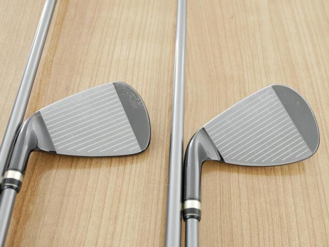 Lady club : All : ชุดเหล็กกระเทย PRGR New Egg Iron (รุ่นปี 2017 ตีง่ายและไกลมาก) มีเหล็ก 7-Pw,Aw,As,Sw (7 ชิ้น) ก้านกราไฟต์ Flex L (M-30)