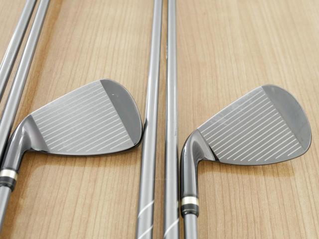 Lady club : All : ชุดเหล็กกระเทย PRGR New Egg Iron (รุ่นปี 2017 ตีง่ายและไกลมาก) มีเหล็ก 7-Pw,Aw,As,Sw (7 ชิ้น) ก้านกราไฟต์ Flex L (M-30)