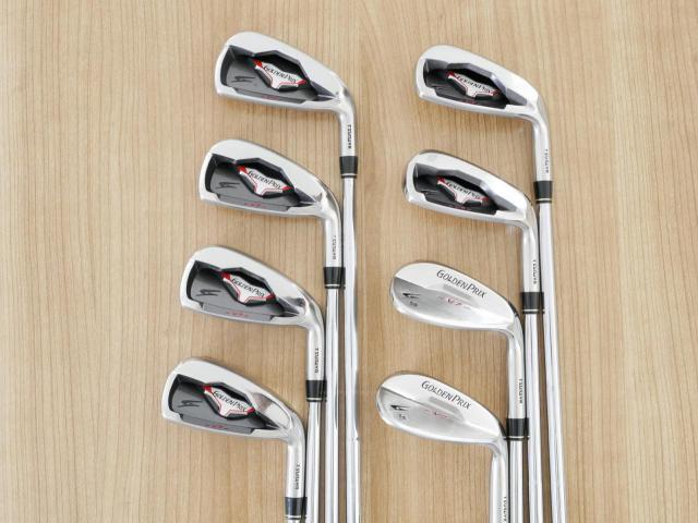 Iron set : Tsuruya : ชุดเหล็ก Tsuruya Goldenprix V7 (ตีง่าย ไกล) มีเหล็ก 5-Pw,Aw,Sw (8 ชิ้น) ก้านเหล็ก NS Pro 950 HT Flex S