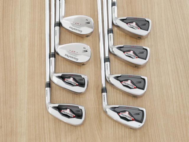 Iron set : Tsuruya : ชุดเหล็ก Tsuruya Goldenprix V7 (ตีง่าย ไกล) มีเหล็ก 5-Pw,Aw,Sw (8 ชิ้น) ก้านเหล็ก NS Pro 950 HT Flex S