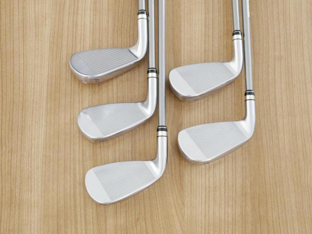 Iron set : PRGR : ชุดเหล็กกระเทย PRGR Egg PC (รุ่นปี 2019 ตีง่ายและไกลมากๆ โกงสุดๆ) มีเหล็ก 6-Pw (5 ชิ้น) ก้านกราไฟต์ M-37 Flex R