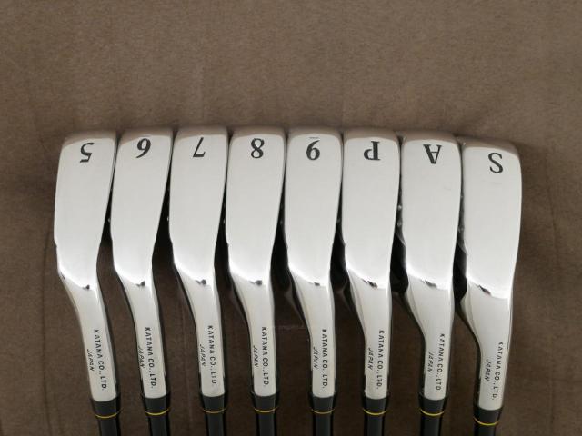 Iron set : Katana : ชุดเหล็ก Katana Sword Sniper i II (หน้าเด้ง) มีเหล็ก 5-Pw,Aw,Sw (8 ชิ้น) ก้านกราไฟต์ Flex R