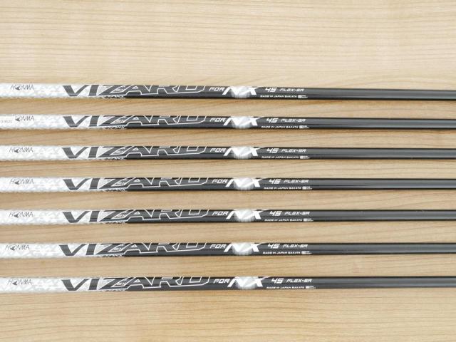 Iron set : Honma : ชุดเหล็ก Honma Beres NX (รุ่นปี 2023) มีเหล็ก 7-11,Aw,Sw (7 ชิ้น) ก้านกราไฟต์ Honma Vizard 45 Flex SR