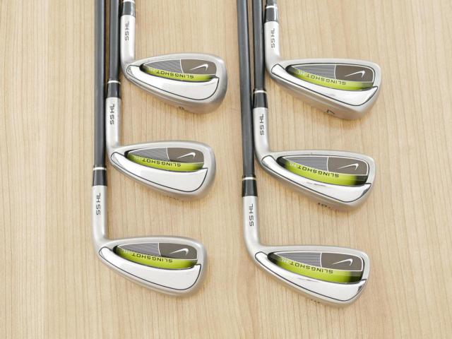 Iron set : Other Brand : ชุดเหล็ก Nike Slingshot HL (ใบใหญ่ ตีง่าย) มีเหล็ก 5-Pw (6 ชิ้น) ก้านกราไฟต์ Flex S