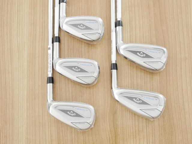 Iron set : Callaway : **ของใหม่ ยังไม่แกะพลาสติก** ชุดเหล็ก Callaway Paradym Ai Smoke HL (ออกปี 2024 ตีง่ายมาก ไกล Japan Spec.) มีเหล็ก 6-Pw (5 ชิ้น) ก้านเหล็ก NS Pro ZELOS 7 Flex S