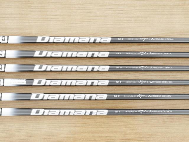 Iron set : Callaway : ชุดเหล็ก Callaway APEX DCB Forged (ปี 2022) มีเหล็ก 5-Pw (6 ชิ้น) ก้านกราไฟต์ Mitsubishi Diamana 55 Flex S