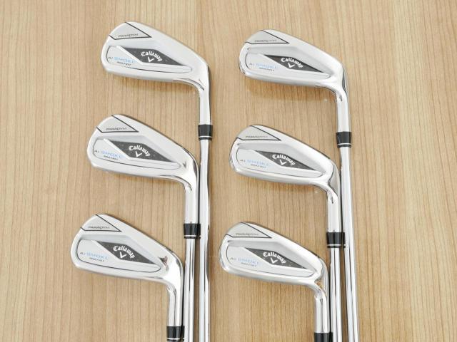 Iron set : Callaway : ชุดเหล็ก Callaway Paradym Ai Smoke Max Fast (ออกปี 2024 ตีง่ายมาก ไกล Japan Spec.) มีเหล็ก 6-Pw,Aw (6 ชิ้น) ก้านเหล็ก NS Pro ZELOS 7 Flex S