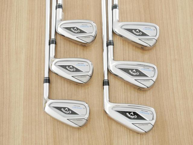 Iron set : Callaway : ชุดเหล็ก Callaway Paradym Ai Smoke Max Fast (ออกปี 2024 ตีง่ายมาก ไกล Japan Spec.) มีเหล็ก 6-Pw,Aw (6 ชิ้น) ก้านเหล็ก NS Pro ZELOS 7 Flex S