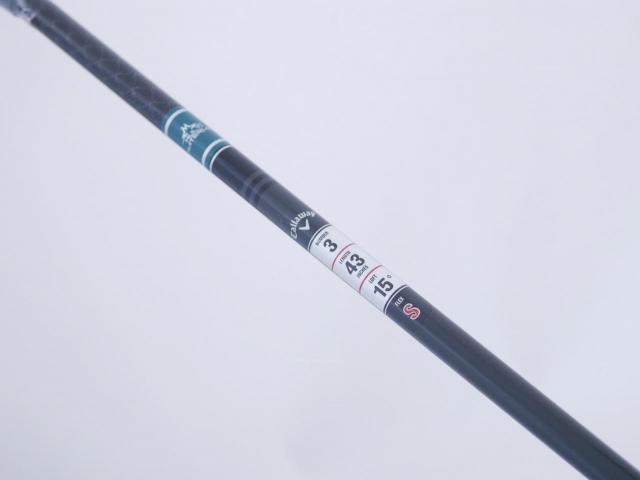 Fairway Wood : callaway : **ของใหม่ ยังไม่แกะพลาสติก** หัวไม้ 3 Callaway ELYTE (ออกปี 2025) Loft 15 ก้าน Mitsubishi TENSEI 60 Flex S