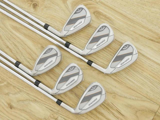 Iron set : Callaway : **ของใหม่ ยังไม่แกะพลาสติก** ชุดเหล็ก Callaway Mavrik (ปี 2020 ตีง่าย ไกลมากๆ) มีเหล็ก 5-Pw (6 ชิ้น) ก้านเหล็ก XP95 S300