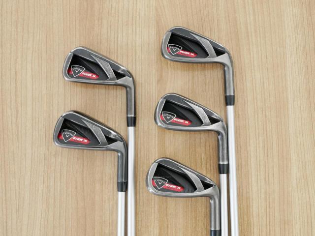 Iron set : Callaway : ชุดเหล็ก Callaway RAZR X Black มีเหล็ก 6-Pw (5 ชิ้น) ก้านกราไฟต์ Flex SR