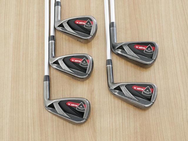 Iron set : Callaway : ชุดเหล็ก Callaway RAZR X Black มีเหล็ก 6-Pw (5 ชิ้น) ก้านกราไฟต์ Flex SR
