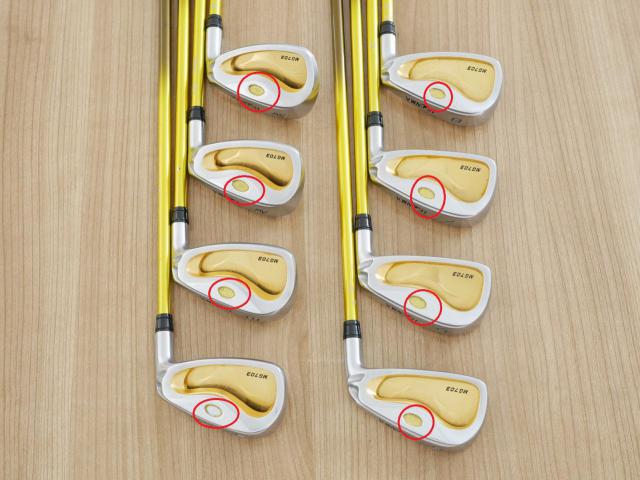 Iron set : Honma : **ก้าน 4 ดาว มีตำหนิ** Honma Beres MG703 (หน้าเด้ง) มีเหล็ก 5-10,Aw,Sw (8 ชิ้น) ก้าน ARMRQ UD54 Flex R (4 ดาว)