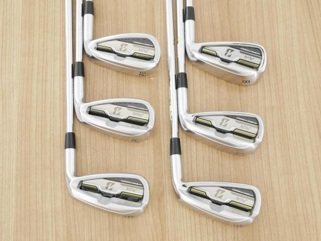 Iron set : Bridgestone : ชุดเหล็ก Bridgestone JGR Hybrid Forged (ตีไกลกว่าตัวอื่น 2 เบอร์) มีเหล็ก 6-P1,P2 (6 ชิ้น) ก้านเหล็ก NS Pro ZELOS 8 Flex R