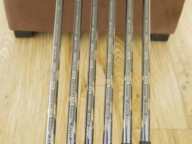 Iron set : Tsuruya : ชุดเหล็ก Tsuruya AXEL Gold Premium III (ออกปี 2019 ของใหม่ 6 หมื่นกว่าบาท หน้าเด้งสุดๆ ไกลสุดๆๆ) มีเหล็ก 7-Pw,Aw,As (6 ชิ้น) ก้านกราไฟต์ Flex R