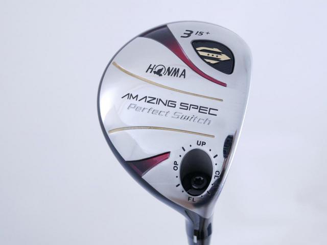 Fairway Wood : Honma : **ก้าน 3 ดาว** หัวไม้ 3 Honma Amazing Spec Perfect Switch Loft 15 ก้าน ARMRQ 6 Flex R (3 ดาว)