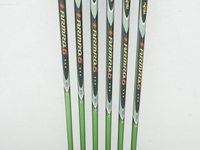 Iron set : Honma : **ก้าน 3 ดาว** ชุดเหล็ก Honma Beres IE-01 (ใบใหญ่ ลอยง่าย เหมาะกับซีเนียร์) มีเหล็ก 5-10 (6 ชิ้น) ก้าน ARMRQ 6 (45) Flex R (3 ดาว)