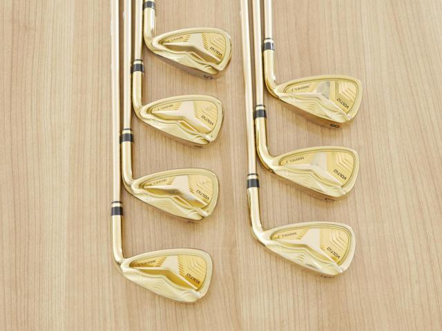 Iron set : Katana : ชุดเหล็ก Katana Voltio Model J Gold (ปี 2018 หน้าเด้ง ตีง่าย ไกล) มีเหล็ก 6-Pw,Aw,Sw (7 ชิ้น) ก้านกราไฟต์ Fujikura Speeder 550 Flex SR