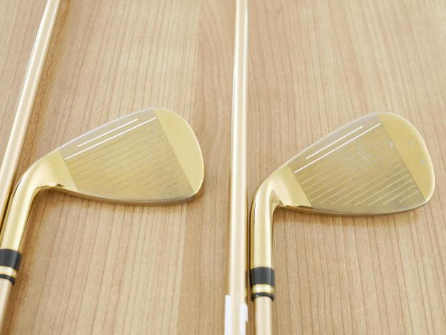 Iron set : Katana : ชุดเหล็ก Katana Voltio Model J Gold (ปี 2018 หน้าเด้ง ตีง่าย ไกล) มีเหล็ก 6-Pw,Aw,Sw (7 ชิ้น) ก้านกราไฟต์ Fujikura Speeder 550 Flex SR