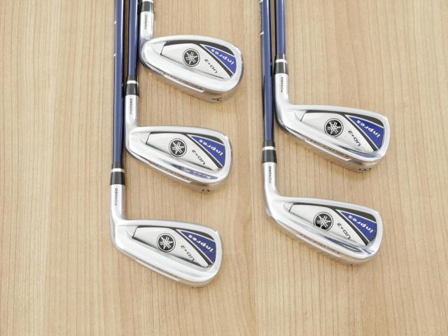 Iron set : Yamaha : ชุดเหล็ก Yamaha Inpres UD+2 (ออกปี 2019 ตีไกลที่สุด ไกลกว่าเหล็กทั่วไป 2 เบอร์ หน้าเด้ง COR 0.822) มีเหล็ก 7-Pw,Aw (5 ชิ้น) ก้านกราไฟต์ Flex SR