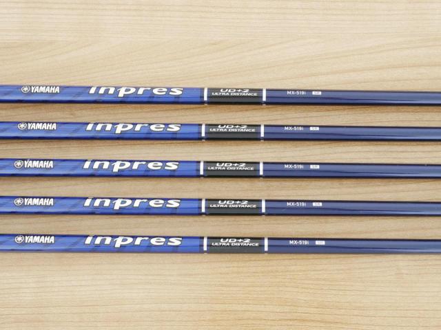 Iron set : Yamaha : ชุดเหล็ก Yamaha Inpres UD+2 (ออกปี 2019 ตีไกลที่สุด ไกลกว่าเหล็กทั่วไป 2 เบอร์ หน้าเด้ง COR 0.822) มีเหล็ก 7-Pw,Aw (5 ชิ้น) ก้านกราไฟต์ Flex SR