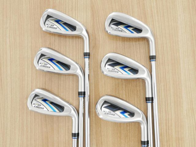 Iron set : XXIO : ชุดเหล็ก XXIO Cross 2 (ออกปี 2021 ตีไกลที่สุดของที่สุดจาก XXIO หน้าเด้งสุดๆ) มีเหล็ก 6-Pw,Aw (6 ชิ้น ตีไกลกว่าปกติ 2 เบอร์) ก้านเหล็ก NS Pro 860 DST Flex R