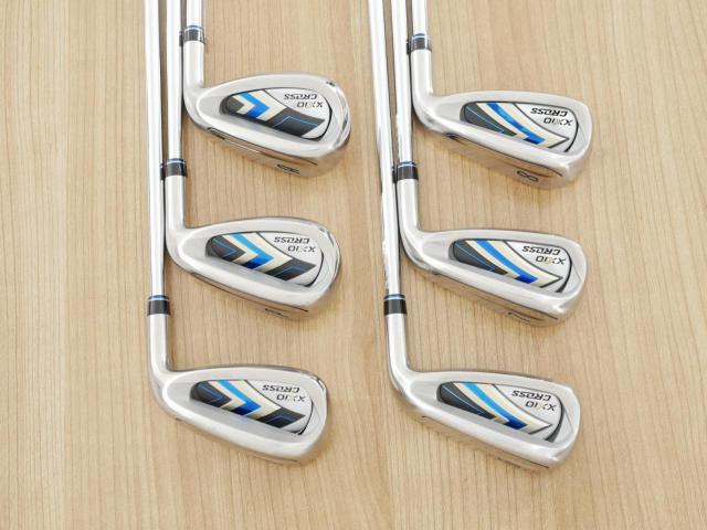 Iron set : XXIO : ชุดเหล็ก XXIO Cross 2 (ออกปี 2021 ตีไกลที่สุดของที่สุดจาก XXIO หน้าเด้งสุดๆ) มีเหล็ก 6-Pw,Aw (6 ชิ้น ตีไกลกว่าปกติ 2 เบอร์) ก้านเหล็ก NS Pro 860 DST Flex R