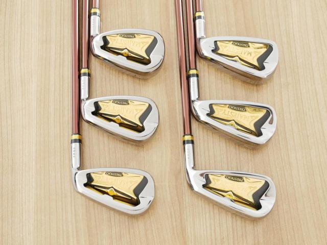 Iron set : Maruman : ชุดเหล็ก Maruman Majesty Prestigio X (รุ่นท๊อปสุด ปี 2020 หน้าเด้ง ตีไกลมาก ของใหม่ 1.2 แสนบาท) มีเหล็ก 6-10,Pw (6 ชิ้น เทียบเท่า 5-Pw) ก้านกราไฟต์ Flex R2