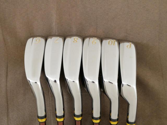 Iron set : Maruman : ชุดเหล็ก Maruman Majesty Prestigio X (รุ่นท๊อปสุด ปี 2020 หน้าเด้ง ตีไกลมาก ของใหม่ 1.2 แสนบาท) มีเหล็ก 6-10,Pw (6 ชิ้น เทียบเท่า 5-Pw) ก้านกราไฟต์ Flex R2