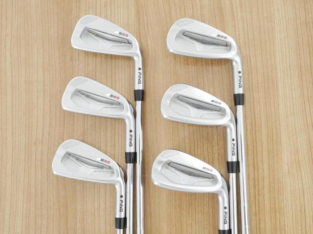 Iron set : Ping : ชุดเหล็ก Ping S55 มีเหล็ก 5-Pw (6 ชิ้น) ก้านเหล็ก Ping CFS Flex S