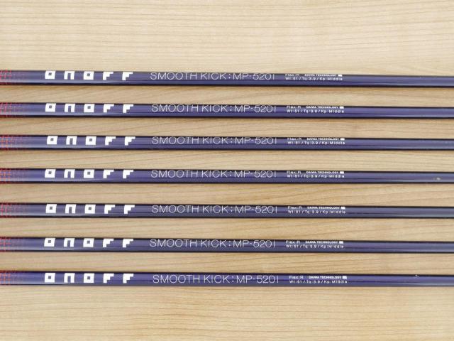 Iron set : Daiwa : ชุดเหล็ก Daiwa OnOff AKA (ออกปี 2021 หน้าเด้ง Maraging ยืดยุบได้ ตีง่าย นุ่ม ไกลมากๆ) มีเหล็ก 6-Pw,Aw,Sw (7 ชิ้น) ก้านกราไฟต์ Flex R