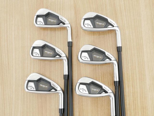 Iron set : Callaway : ชุดเหล็ก Callaway Rogue ST Max OS (ออกปี 2022 ตีง่ายสุดๆ ไกลสุดๆ) มีเหล็ก 5-Pw (6 ชิ้น) ก้านกราไฟต์ Fujikura VENTUS 5 Flex R