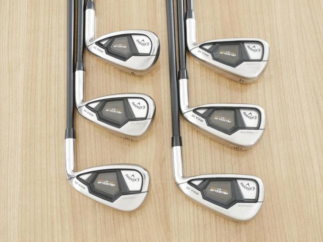 Iron set : Callaway : ชุดเหล็ก Callaway Rogue ST Max OS (ออกปี 2022 ตีง่ายสุดๆ ไกลสุดๆ) มีเหล็ก 5-Pw (6 ชิ้น) ก้านกราไฟต์ Fujikura VENTUS 5 Flex R