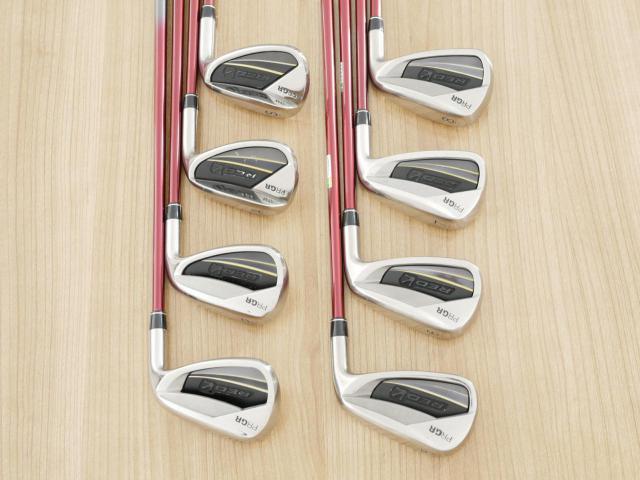 Iron set : PRGR : ชุดเหล็ก PRGR Red Titan Face (รุ่นปี 2018 หน้าเด้ง ตีไกลมาก) มีเหล็ก 5-Pw,Aw,Sw (8 ชิ้น) ก้านกราไฟต์ M-37 Flex R