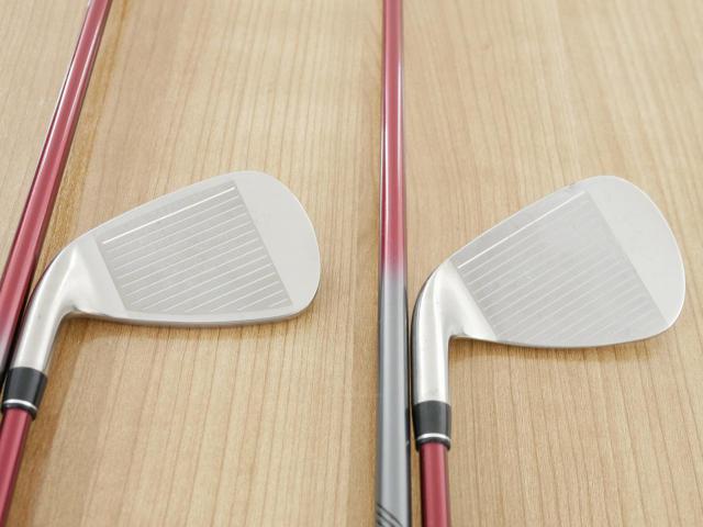 Iron set : PRGR : ชุดเหล็ก PRGR Red Titan Face (รุ่นปี 2018 หน้าเด้ง ตีไกลมาก) มีเหล็ก 5-Pw,Aw,Sw (8 ชิ้น) ก้านกราไฟต์ M-37 Flex R