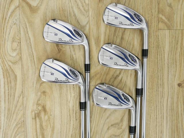 Iron set : Romaro : ชุดเหล็ก Romaro Ray Alpha Forged (รุ่นล่าสุด ปี 2020 ใบใหญ่ ตีไกลกว่าปกติมาก) มีเหล็ก 6-Pw (5 ชิ้น) ก้านเหล็ก NS Pro 750 Flex R