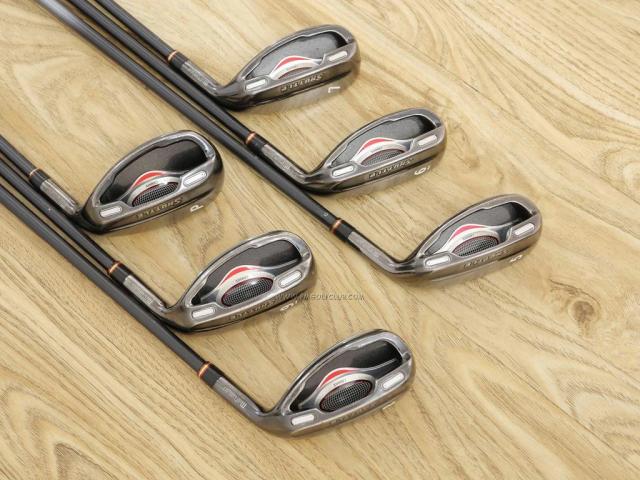 Iron set : Maruman : ชุดเหล็กกระเทย Maruman Shuttle i3000x มีเหล็ก 5-Pw (6 ชิ้น) ก้านกราไฟต์ Flex R