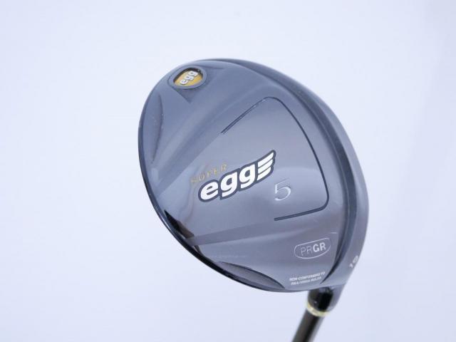 Fairway Wood : PRGR : หัวไม้ 5 PRGR Super Egg (หน้าเด้งเกินกฏ COR 0.84 ออกปี 2018 หายากมาก) Loft 19 Flex R (M-37)