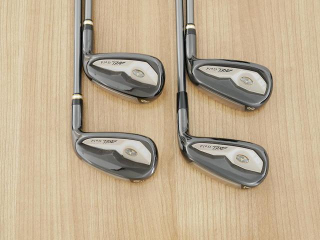 Iron set : Tsuruya : ชุดเหล็ก Tsuruya AXEL Gold Premium V (ออกปี 2023 ของใหม่ 7 หมื่นกว่าบาท หน้าเด้งสุดๆ ไกลสุดๆๆ) มีเหล็ก 7-Pw (4 ชิ้น) ก้านกราไฟต์ Flex R