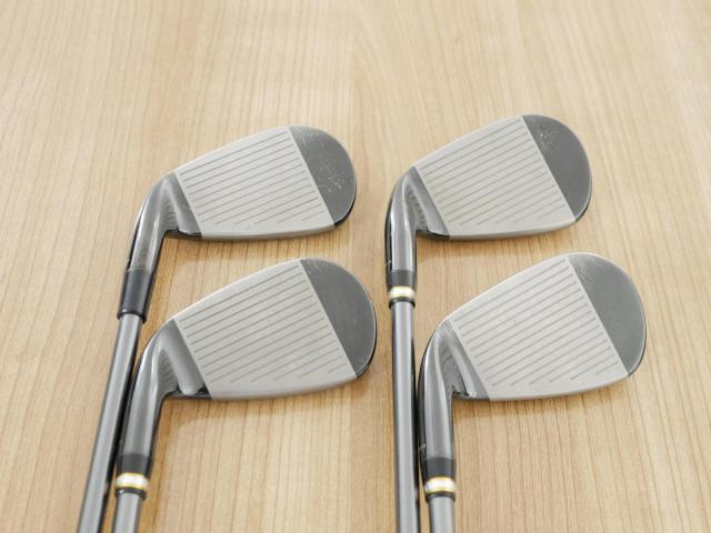 Iron set : Tsuruya : ชุดเหล็ก Tsuruya AXEL Gold Premium V (ออกปี 2023 ของใหม่ 7 หมื่นกว่าบาท หน้าเด้งสุดๆ ไกลสุดๆๆ) มีเหล็ก 7-Pw (4 ชิ้น) ก้านกราไฟต์ Flex R