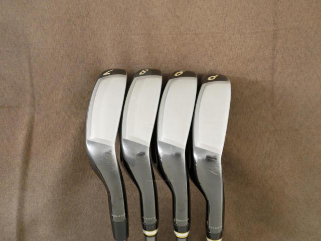 Iron set : Tsuruya : ชุดเหล็ก Tsuruya AXEL Gold Premium V (ออกปี 2023 ของใหม่ 7 หมื่นกว่าบาท หน้าเด้งสุดๆ ไกลสุดๆๆ) มีเหล็ก 7-Pw (4 ชิ้น) ก้านกราไฟต์ Flex R