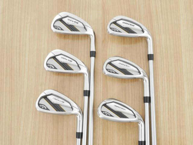 Iron set : Callaway : ชุดเหล็ก Callaway Mavrik (ปี 2020 ตีง่าย ไกลมากๆ) มีเหล็ก 6-Pw,Aw (6 ชิ้น) ก้านกราไฟต์ Mitsubishi Diamana 50 Flex S