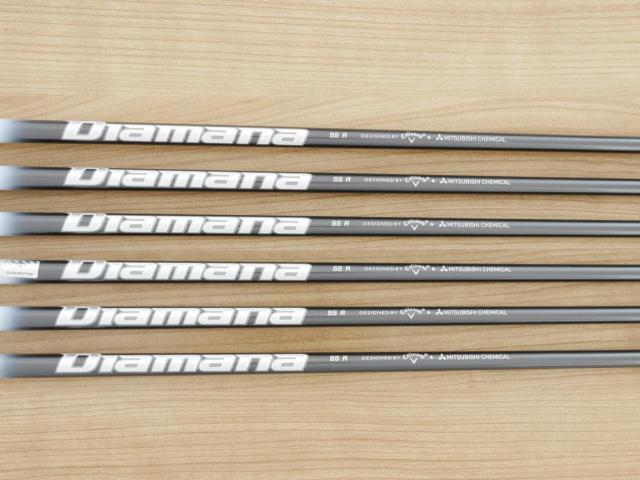 Iron set : Callaway : **ของใหม่ ยังไม่แกะพลาสติก** ชุดเหล็ก Callaway APEX DCB Forged (ปี 2022) มีเหล็ก 5-Pw (6 ชิ้น) ก้านกราไฟต์ Mitsubishi Diamana 55 Flex R