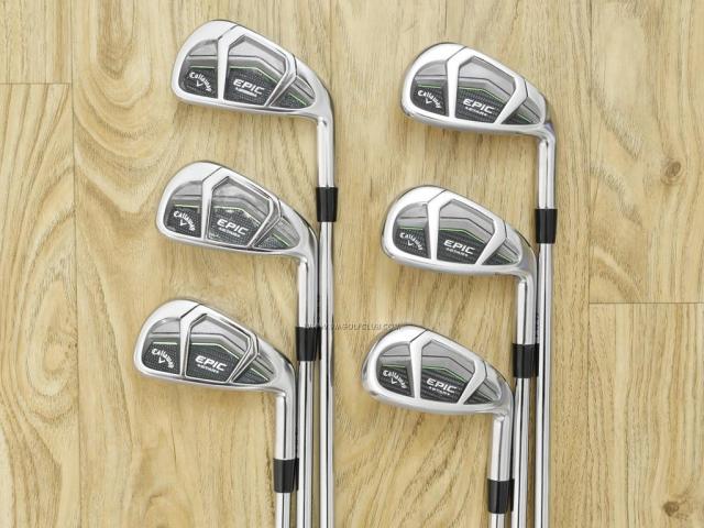 Iron set : Callaway : ชุดเหล็ก Callaway EPIC Star (ปี 2018 หน้าเด้ง โกงองศา ตีไกลมากๆ) มีเหล็ก 6-Pw,Aw (6 ชิ้น) ก้านเหล็ก NS Pro 950 Flex R