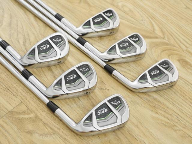 Iron set : Callaway : ชุดเหล็ก Callaway EPIC Star (ปี 2018 หน้าเด้ง โกงองศา ตีไกลมากๆ) มีเหล็ก 6-Pw,Aw (6 ชิ้น) ก้านเหล็ก NS Pro 950 Flex R