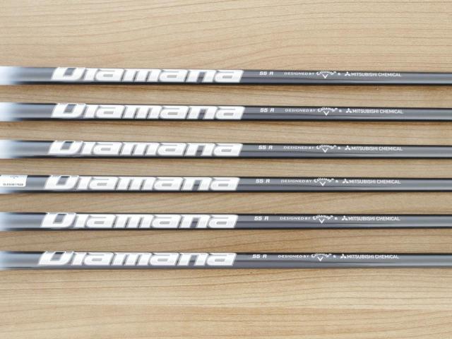 Iron set : Callaway : ชุดเหล็ก Callaway APEX DCB Forged (ปี 2022) มีเหล็ก 5-Pw (6 ชิ้น) ก้านกราไฟต์ Mitsubishi Diamana 55 Flex R