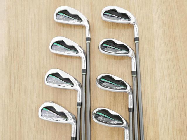 Iron set : Tourstage : **มีตำหนิ** ชุดเหล็ก Tourstage PHYZ (ซีรี่ย์ท๊อป ใบใหญ่ ตีง่าย ไกล) มีเหล็ก 5-Pw,Aw,Sw (8 ชิ้น) ก้านกราไฟต์ Flex R