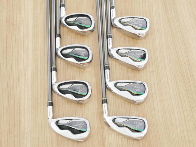 Iron set : Tourstage : **มีตำหนิ** ชุดเหล็ก Tourstage PHYZ (ซีรี่ย์ท๊อป ใบใหญ่ ตีง่าย ไกล) มีเหล็ก 5-Pw,Aw,Sw (8 ชิ้น) ก้านกราไฟต์ Flex R